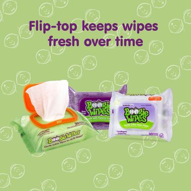 Boogie Wipes&reg; 30-Count Saline Wipes in Fresh Scent. View a larger version of this product image.