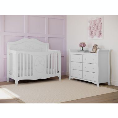Storkcraft&reg; Avalon 6-Drawer Double Dresser in White. View a larger version of this product image.