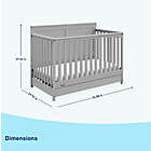 Alternate image 21 for Graco&reg; Hadley 4-in-1 Convertible Crib with Drawer in Pebble Grey