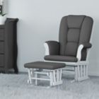 Alternate image 7 for Storkcraft&reg; Tuscany Glider and Ottoman in White/Grey
