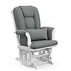 Alternate image 3 for Storkcraft&reg; Tuscany Glider and Ottoman in White/Grey