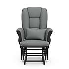 Alternate image 7 for Storkcraft&reg; Tuscany Glider and Ottoman in Black/Grey
