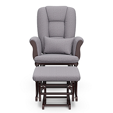 Storkcraft&trade; Tuscany Glider and Ottoman Set in Espresso/Grey. View a larger version of this product image.