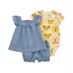 carter's® 3-Piece Little Short Set in Blue/Yellow