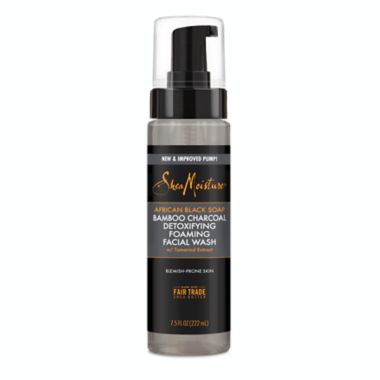 SheaMoisture&reg; 7.5 fl. oz. African Black Soap Bamboo Charcoal Foaming Face Wash. View a larger version of this product image.
