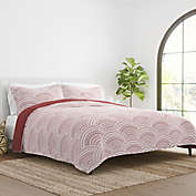 Home Collection Scallop Reversible Quilt Set