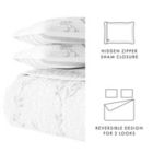 Alternate image 6 for Home Collection Sprouting Vines Striped 3-Piece Reversible Quilt Set