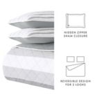 Alternate image 6 for Home Collection Summer Stripes 3-Piece Reversible Quilt Set