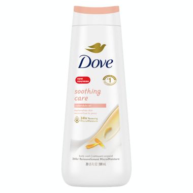 Dove&reg; 20 fl. oz. Soothing Care Nourishing/Hydrating Body Wash for Sensitive Skin. View a larger version of this product image.