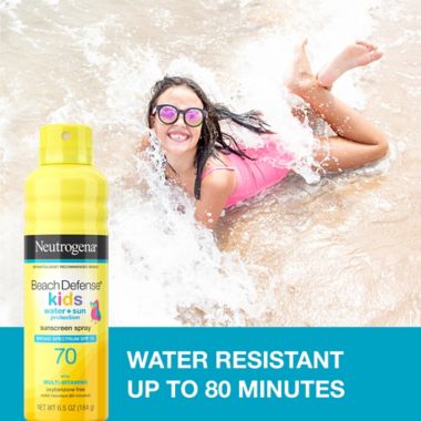 Neutrogena&reg; Beach Defense&trade; 6.5 fl. oz. Kids Sun Protection Spray SPF 70. View a larger version of this product image.