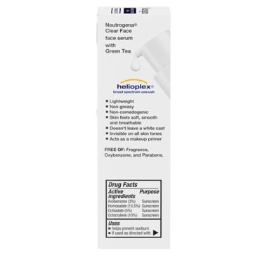 Neutrogena&reg; 1.7 oz. Clear Face Sunscreen Serum  SPF 60+. View a larger version of this product image.
