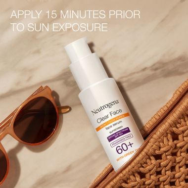 Neutrogena&reg; 1.7 oz. Clear Face Sunscreen Serum  SPF 60+. View a larger version of this product image.