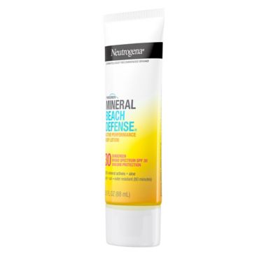 Neutrogena&reg; Beach Defense&trade; 3 oz. Mineral Sunscreen Lotion SPF 30. View a larger version of this product image.