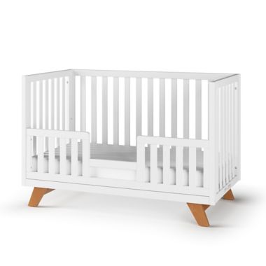 Child Craft&trade; Forever Eclectic&trade;SOHO 4-in-1 Convertible Crib in White/Natural. View a larger version of this product image.