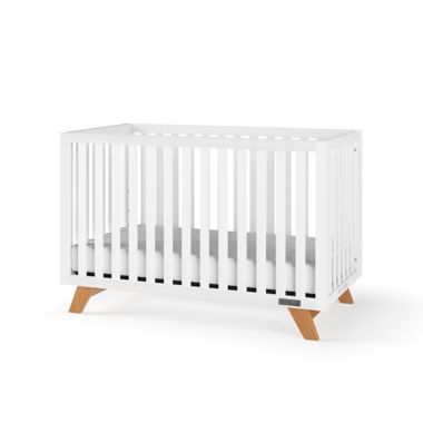 Child Craft&trade; Forever Eclectic&trade;SOHO 4-in-1 Convertible Crib in White/Natural. View a larger version of this product image.