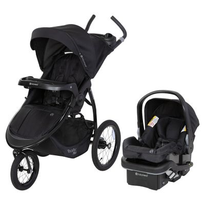 Baby Trend Expedition Race Tec Plus 3-Wheel Jogger Travel System In Black