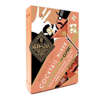 Herb &amp; Lou&#39;s Infused Cubes&reg; 6-Cube Cocktail Mixer in Peach Cosmopolitan