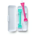 Alternate image 1 for oogiebear&reg; 2-Pack Infant Nose &amp; Ear Cleaner with Case in Raspberry/Seafoam