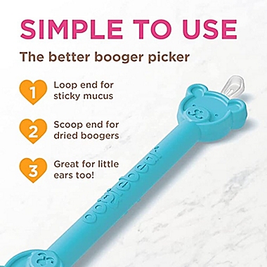 oogiebear&trade; The Bear Pair Bulb Aspirator and Booger Picker in Raspberry. View a larger version of this product image.