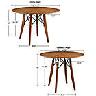 Alternate image 2 for INK+IVY&reg; Clark Round Dining/Pub Table in Pecan