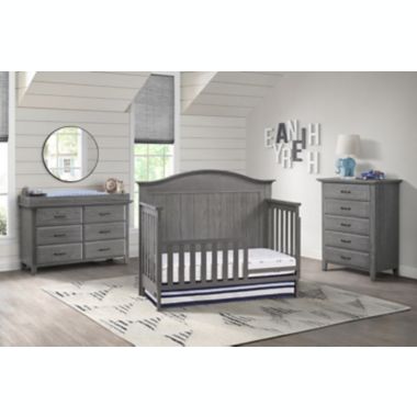 Soho Baby Chandler 4-in-1 Convertible Crib in Graphite Grey. View a larger version of this product image.