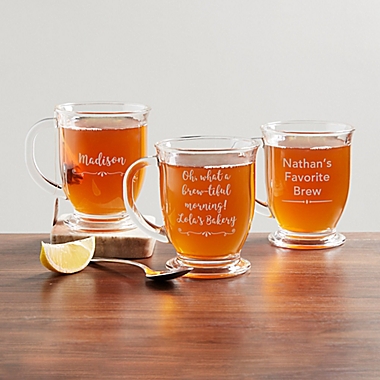 Write Your Own Glass Coffee Mug. View a larger version of this product image.