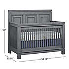 Alternate image 4 for Soho Baby Manchester 4-in-1 Convertible Crib in Rustic Grey