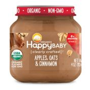 Happy Baby&reg; Organic 4 oz. Stage 2 Apple, Oats and Cinnamon Baby Food Jar