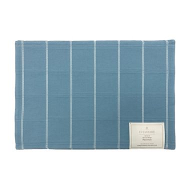 Everhome&trade; Stella Stripe Easter Place Mats in Light Blue (Set of 4). View a larger version of this product image.