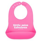 Bella Tunno&trade; "Little Miss Fabulous" Wonder Bib in Pink