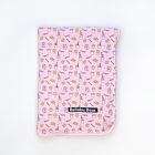 Alternate image 1 for Bellabu Bear&reg; Milk and Cookies 2-Layer Reversible Bamboo Blanket in Pink