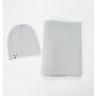 Alternate image 3 for Bellabu Bear Swaddle and Beanie Set in Cloud Grey
