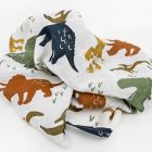 Alternate image 3 for Little Unicorn&reg; 4-Pack Cotton Muslin Squares in Dino Friends