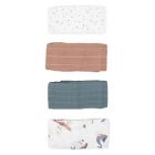 Alternate image 0 for Little Unicorn&reg; 4-Pack Cotton Muslin Squares in Mermaids