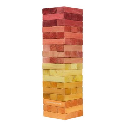 Giant Jumbling Tower Game in Sunset
