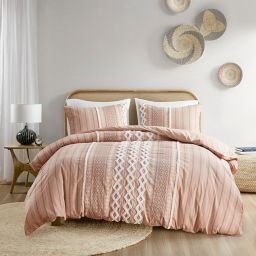INK+IVY Imani 3-Piece Full/Queen Duvet Cover Set in Blush