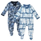 The Honest Company&reg; 2-Pack Tie Dye Organic Cotton Sleep &amp; Plays in Light Blue