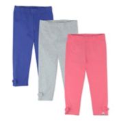 Honest&reg; 3-Pack Printed Organic Cotton Capri Leggings in Pink/Multi