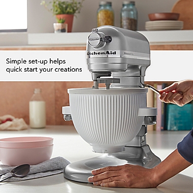 KitchenAid&reg; Ice Cream Maker Attachment in White. View a larger version of this product image.