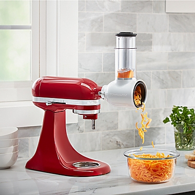 KitchenAid&reg; 5-Piece Fresh Prep Slicer/Shredder Attachment Set in White. View a larger version of this product image.