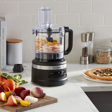 KitchenAid&reg; 7-Cup Food Processor in Matte Black. View a larger version of this product image.
