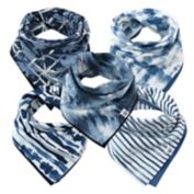 The Honest Company&reg; 5-Pack Organic Cotton Reversible Multicolor Bandana Bibs