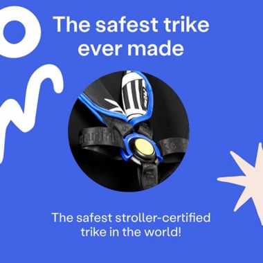 smarTrike&reg; Kelly Anna STR7 Explore Stroller Trike in Black/White. View a larger version of this product image.