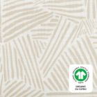 Alternate image 1 for Babyletto Oat Stripe Muslin Midi Crib Sheet in Beige