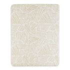 Alternate image 3 for Babyletto Oat Stripe Muslin Midi Crib Sheet in Beige