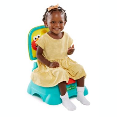 Sesame Street&reg; Elmo Hooray 3-in-1 Potty in Blue/Yellow. View a larger version of this product image.