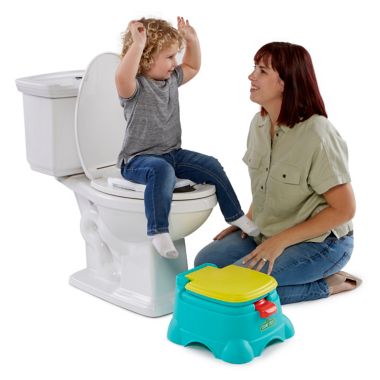 Sesame Street&reg; Elmo Hooray 3-in-1 Potty in Blue/Yellow. View a larger version of this product image.