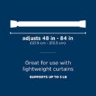 Alternate image 7 for Adjustable Oval Spring Tension Curtain Rod