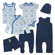 The Honest Company&reg; 7-Piece Better Baby Boy Bundle Gift Set in Blue/White