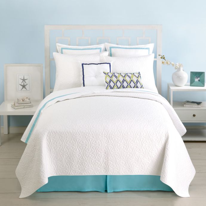 Trina Turk Santorini King Coverlet In White Bed Bath Beyond